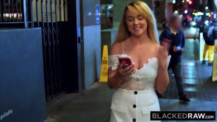 BLACKEDRAW Blonde Cutie Tourist Finds BBC In The Big City