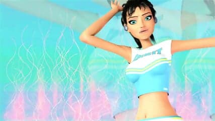 3DGSPOT - Big Titties Futanari Fucks Her Pussy With A Tiny Futanari! 3D CARTOON PORN!