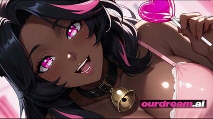 Ourdream Hentai | Insatiable Ebony Neko Coco Rides Hard In Her Bedroom